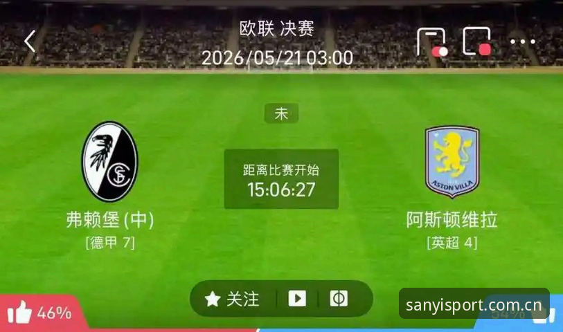 欧联杯决赛深度评测：维拉30年冠军荒终结，三亿体育视角下的战术革命